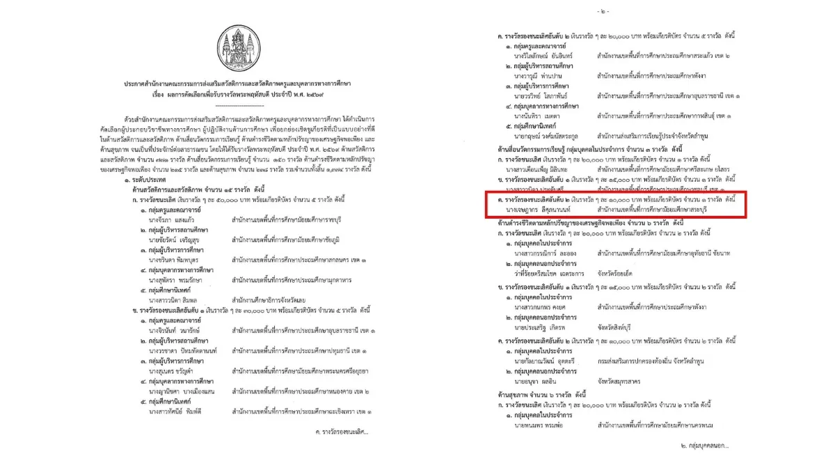 พ.ศ. 2569-1 รางวัลพระพฤหัสบดี ด้านสื่อนวัตกรรมการเรียนรู้